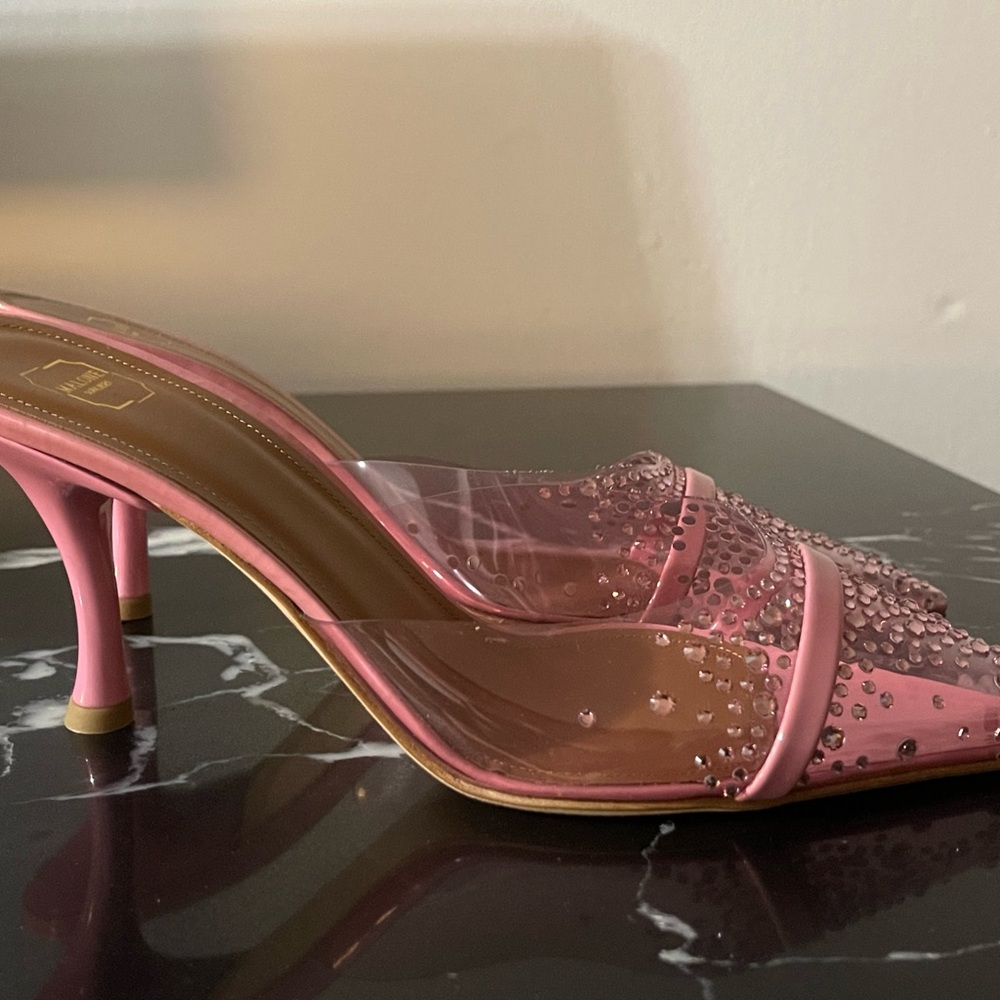 Malone Souliers Pink Crystal-Embellished Heels - Picture 2 of 4